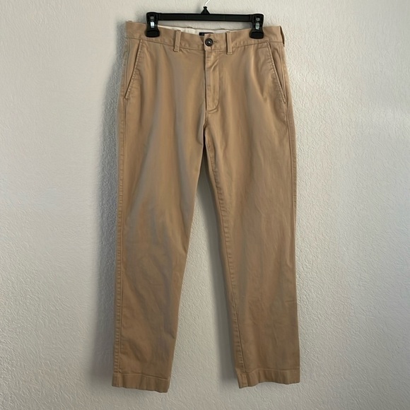 J Crew 30x28.5 Men’s Flex Straight Chinos Tan - Picture 1 of 7